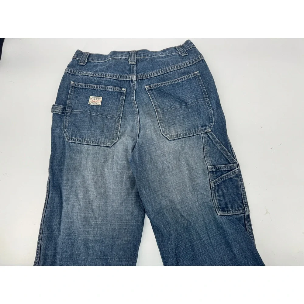 Old Navy Carpenter Jeans Mens 30x30 Blue‎ Vintage 2002 Relaxed Workwear Utility